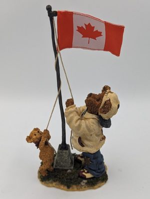The Bearstone Collection – “Lester B. & Buster Bear…Raising the Canadian Flag” RARE