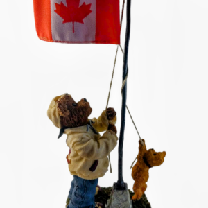 The Bearstone Collection – “Lester B. & Buster Bear…Raising the Canadian Flag” RARE