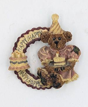 Boyds Bears Bearwear Pin – “Bailey…Birthday Wishes”