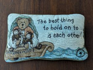 Boyds Bears & Friends – “The best thing to hold on to is each other!” – Toss Pillow