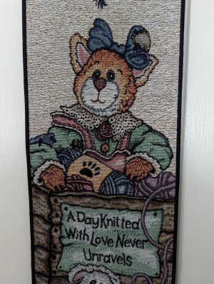Boyds Bears & Friends – “A Day Knitted With Love Never Unravels” – Wall Hanging