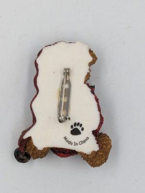 Boyds Bears Bearwear Pin – “Bear Holding Christmas Tree”