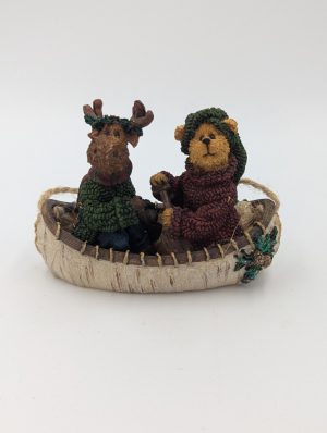 Ornaments – “Woodland Friends Canoe Ornament”