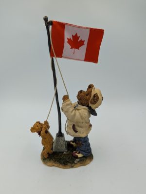 The Bearstone Collection – “Lester B. & Buster Bear…Raising the Canadian Flag” RARE