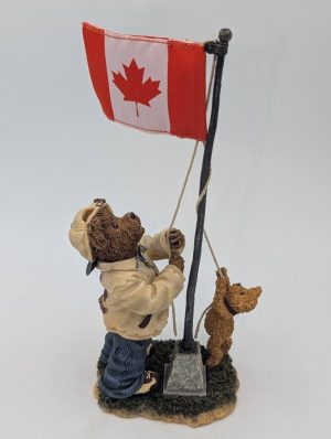 The Bearstone Collection – “Lester B. & Buster Bear…Raising the Canadian Flag” RARE