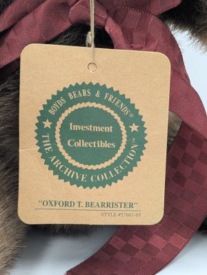 Boyds Bears Plush – “Oxford T. Bearrister”