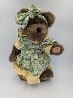 Boyds Bears Plush – “Bear In Green & Yellow Dress”