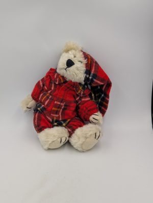 Boyds Bears Plush – “Bianca T. Witebred Red Plaid Pajamas”