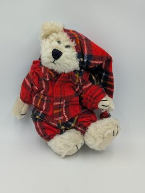 Boyds Bears Plush – “Bianca T. Witebred Red Plaid Pajamas”